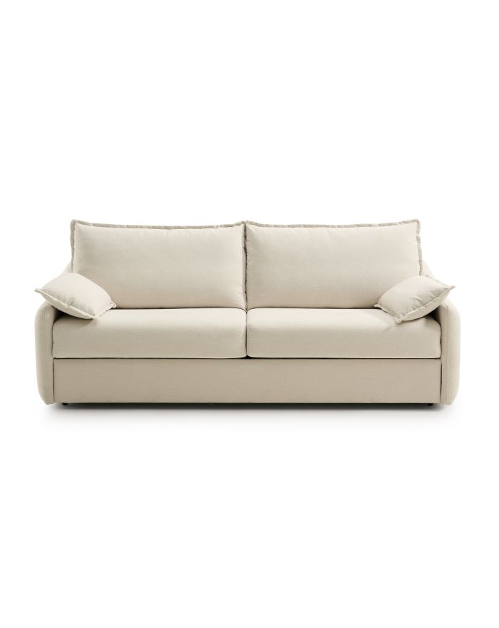 Canapé convertible semi-déhoussable matelas 16 cm Terraco - vue de face - 1
