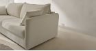 Canapé convertible Rapido couchage quotidien matelas 16 cm Carmona - tissu beige - vu de côté - ambiance - 2
