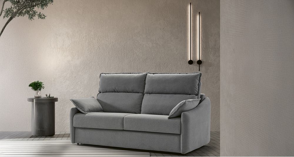 Canapé convertible Rapido compact accoudoirs fins Ubeda