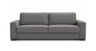 Canapé convertible 4 places couchage 180x200 Diego - tissu gris - de face