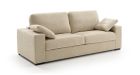 Canapé convertible Rapido matelas 16 cm personnalisable Baeza - tissu beige - vue de côté