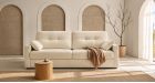 Canapé convertible 140 compact largeur 160 cm Duero - vue de face - ambiance
