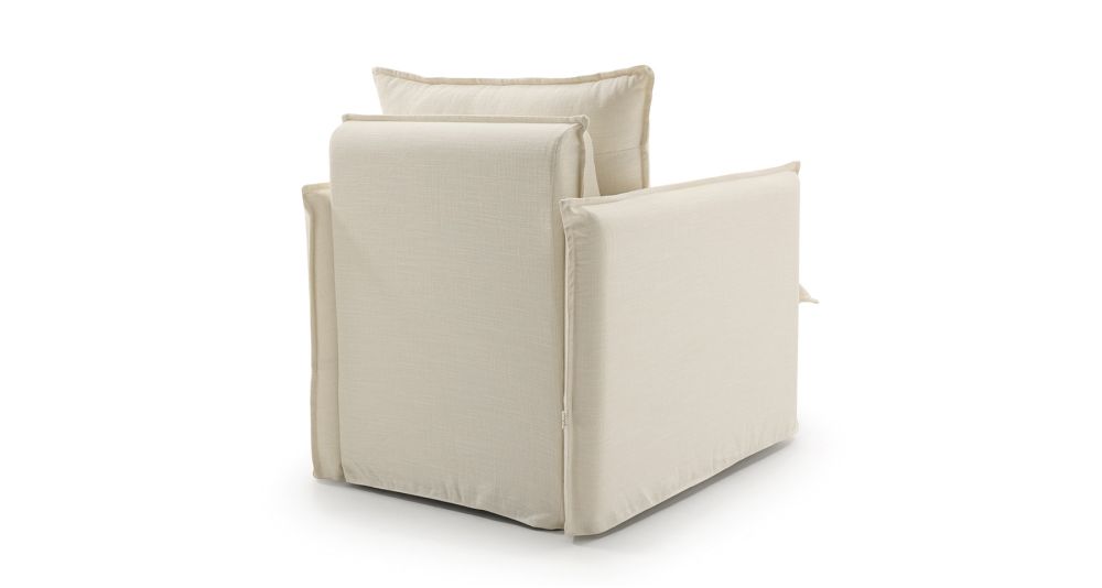 Fauteuil en lin 100% déhoussable Linum