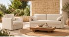 Fauteuil en lin 100% déhoussable Linum - ambiance - 2