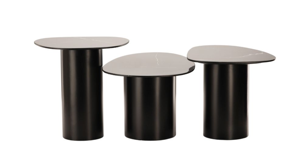 Lot de 3 tables basses gigognes design Vega