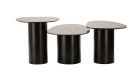 Lot de 3 tables basses gigognes design Vega - céramique - 3
