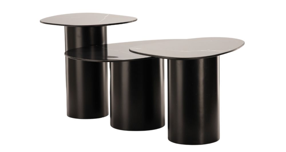 Lot de 3 tables basses gigognes design Vega