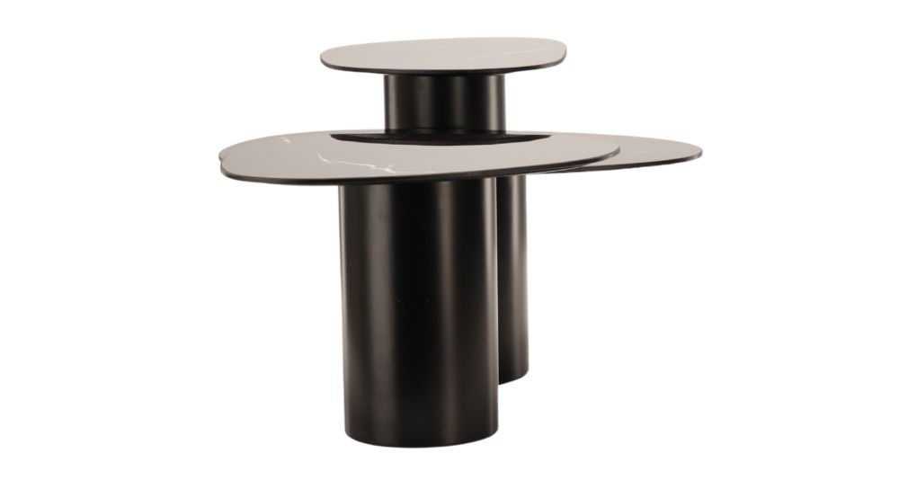 Lot de 3 tables basses gigognes design Vega