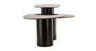Lot de 3 tables basses gigognes design Vega - céramique - 5