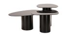 Lot de 3 tables basses gigognes design Vega - céramique - 6