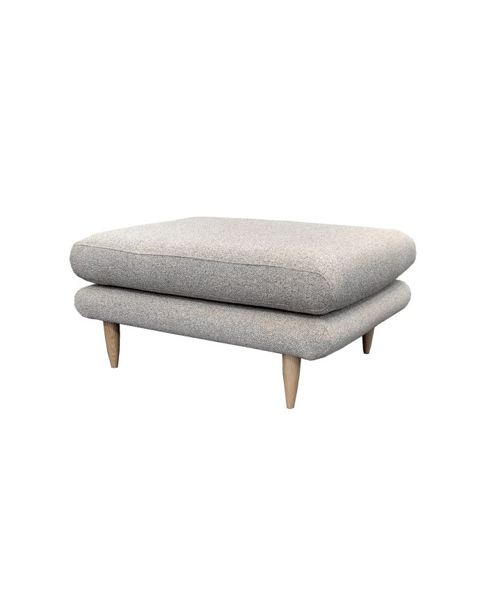 Pouf scandinave personnalisable 90x70 cm Rivano - vue de côté