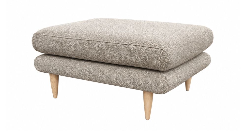 Pouf scandinave personnalisable 90x70 cm Rivano