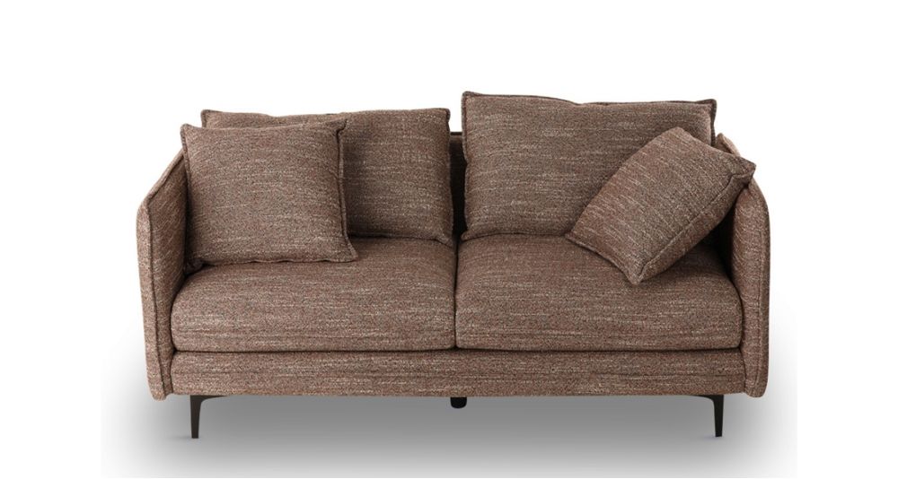 Canapé compact en tissu avec pieds en métal Modene