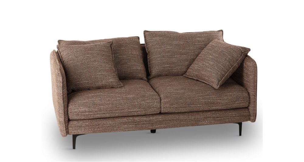 Canapé compact en tissu avec pieds en métal Modene