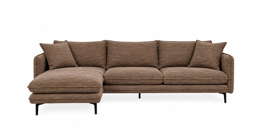 Canapé d'angle réversible avec pouf amovible Modene