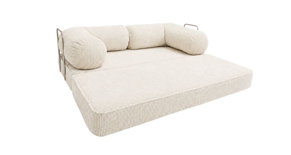 Canapé convertible 3 en 1 en velours côtelé Mova - Sofa 100