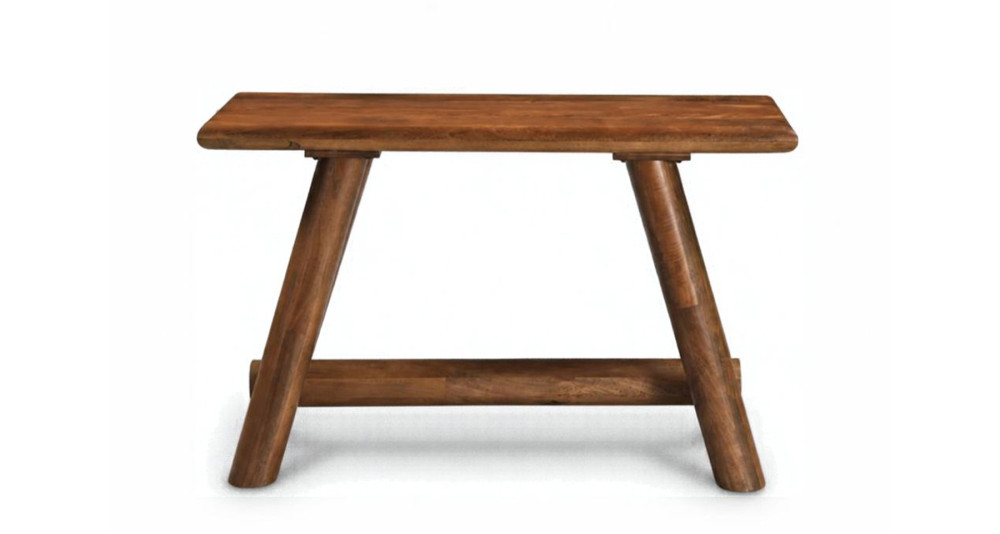 Console en manguier avec pieds inclinés Lucien
