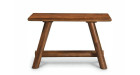 Console en manguier avec pieds inclinés Lucien - fond blanc - 2