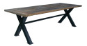 Table repas industrielle bois et métal 250 cm Shirley