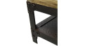 Table basse industrielle bois métal Cullen