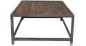Table basse 140 x 85 cm bois et métal Lovell