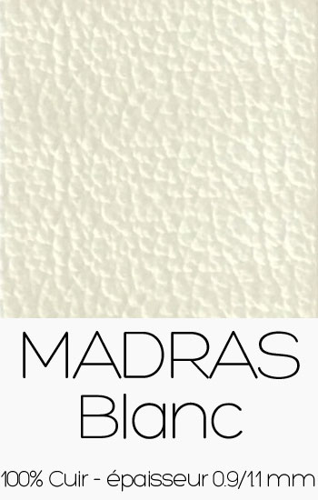 Cuir Madras Blanc