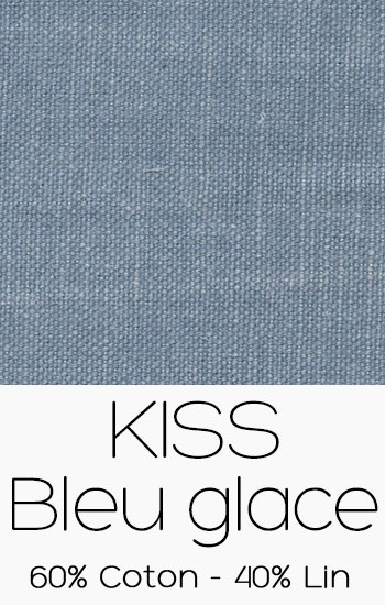 Tissu Kiss Bleu Glace