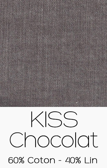 Tissu Kiss Chocolat