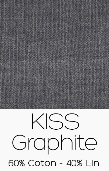 Tissu Kiss Graphite