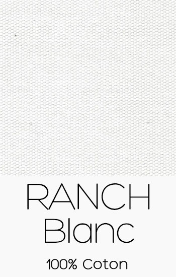 Tissu Ranch Blanc