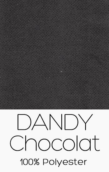 Tissu Dandy Chocolat