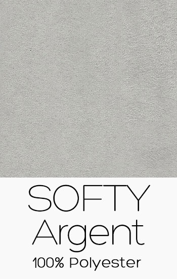 Tissu Softy Argent