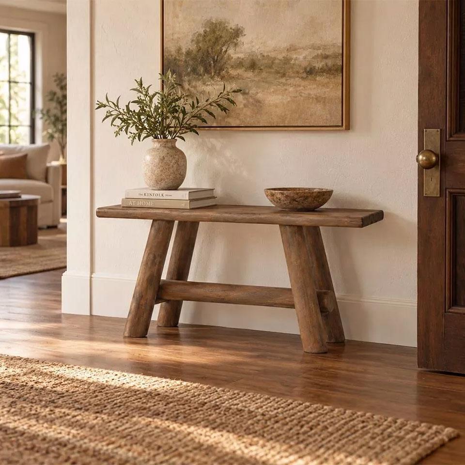 Console Lucien en bois de manguier massif