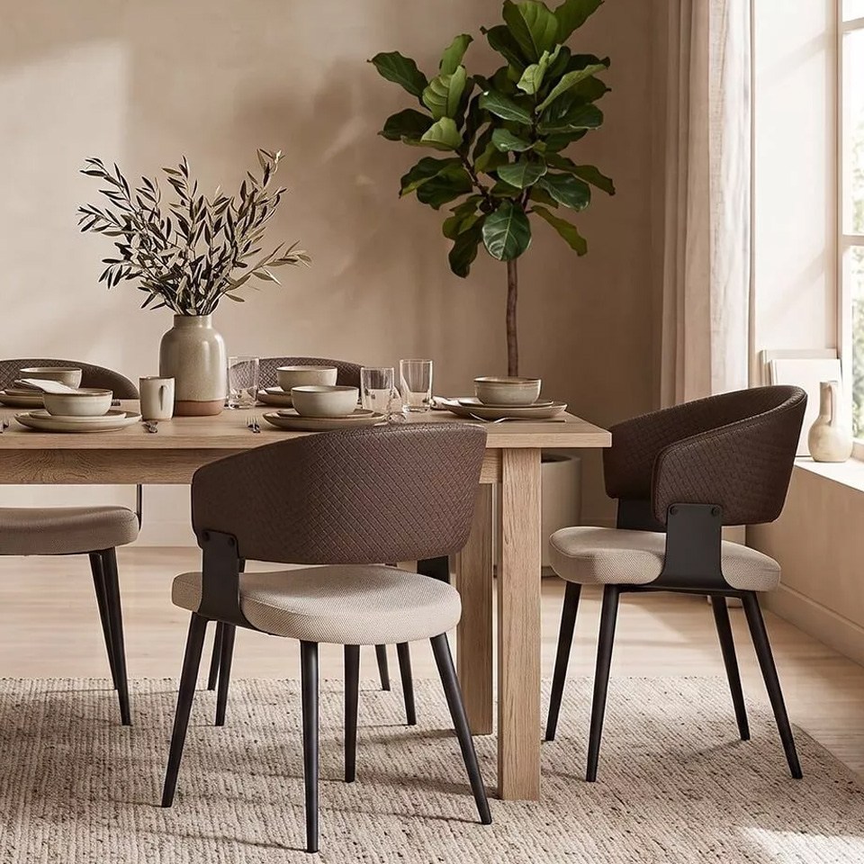 Chaise Romy bi-matière par Bizzotto