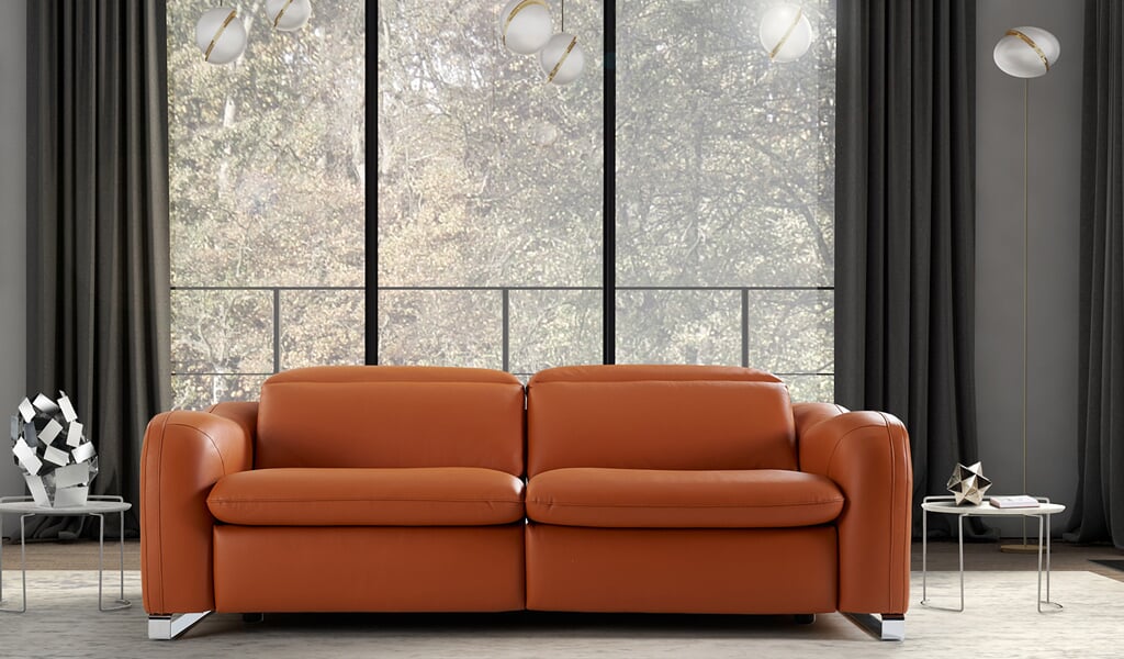 Canapé en cuir Gino Canapé en cuir