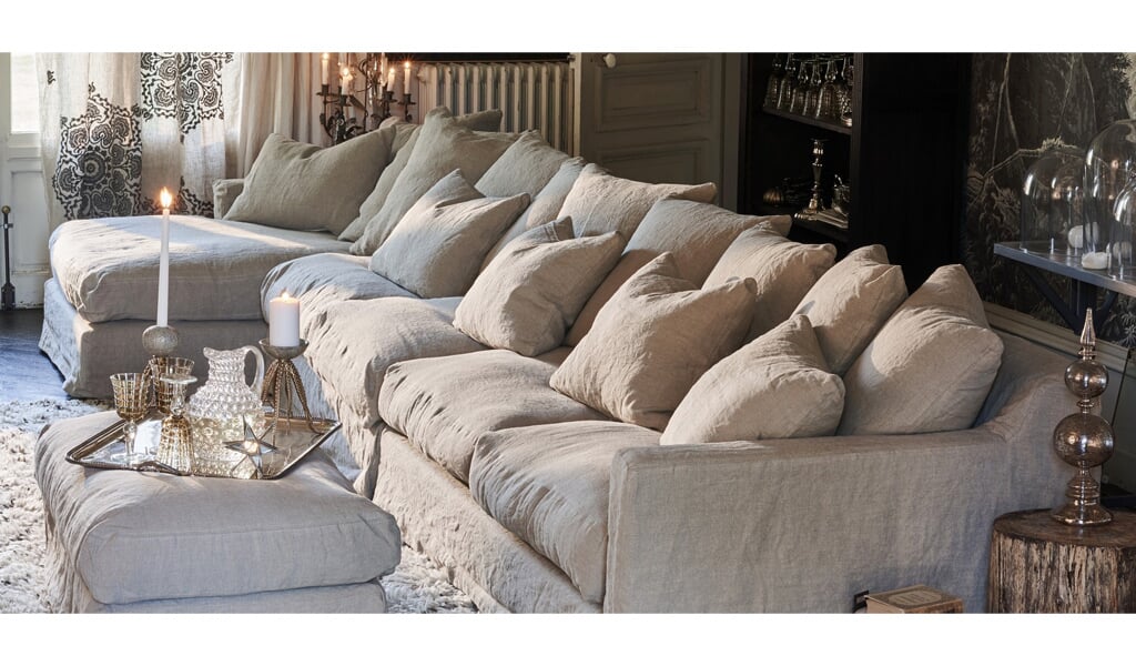 Canapé modulable garnissage plumes Biarritz marque Home Spirit Canapé modulable garnissage en plumes
