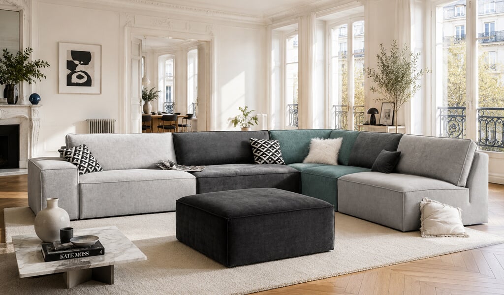 Canapé modulable Albi marque Home Spirit Canapé modulable Albi marque Home Spirit
