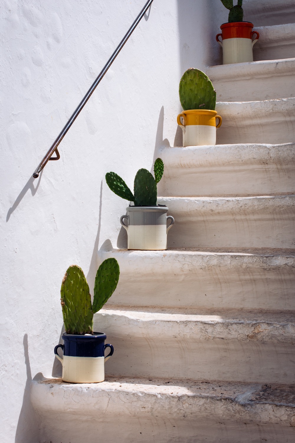 Des plantes dans les escaliers