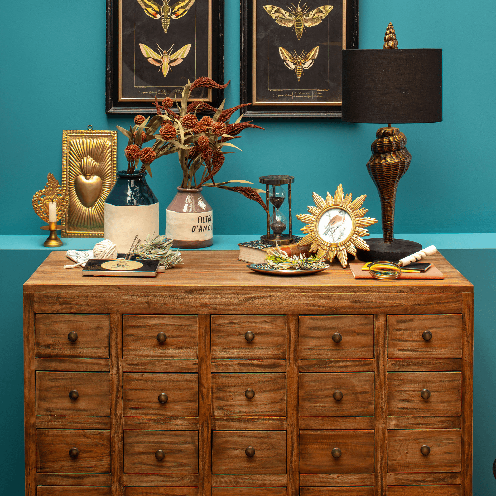 Commode Mercerie avec beaucoup de petits tiroirs