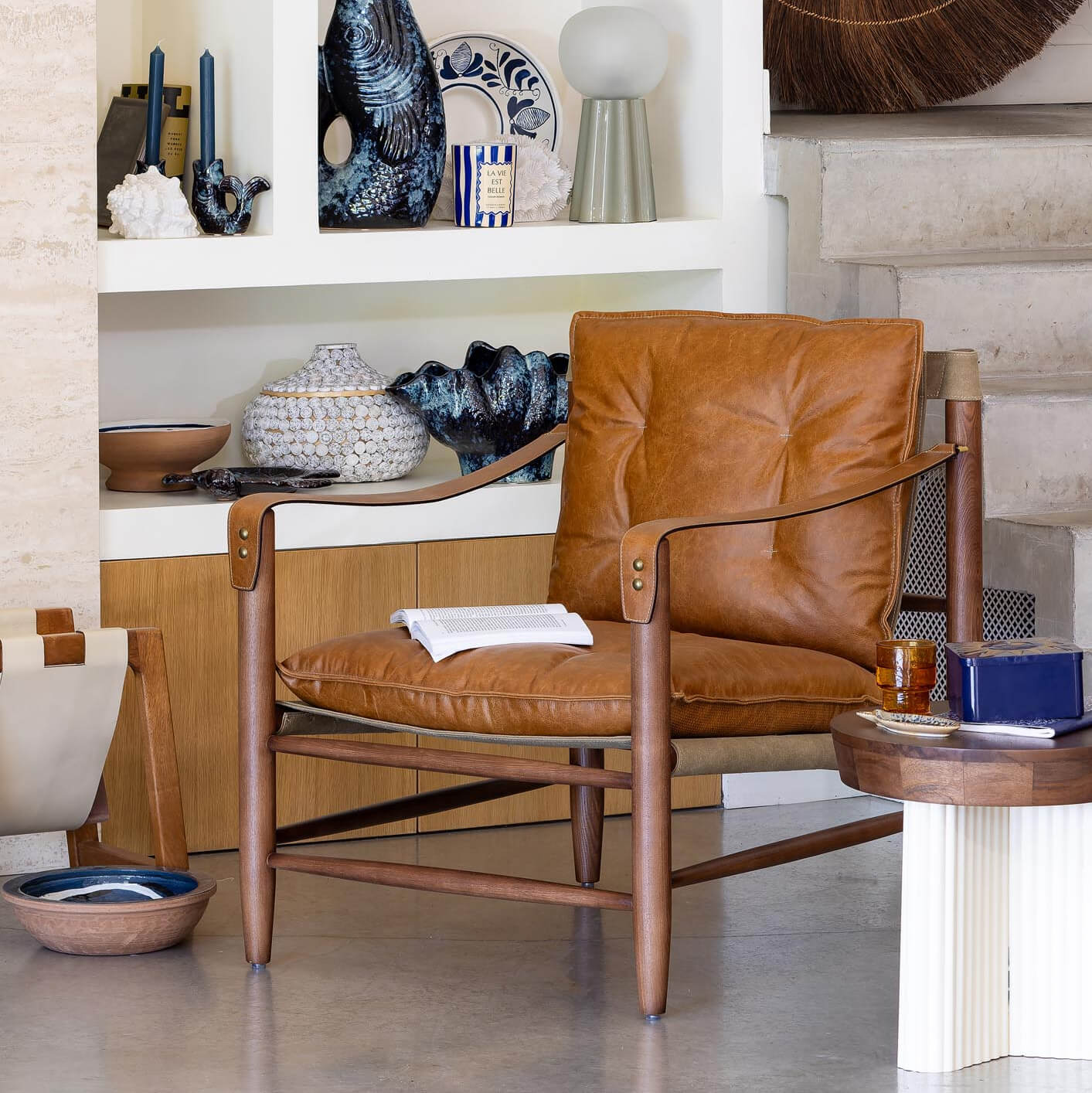 Fauteuil Brooklyn cuir Chehoma