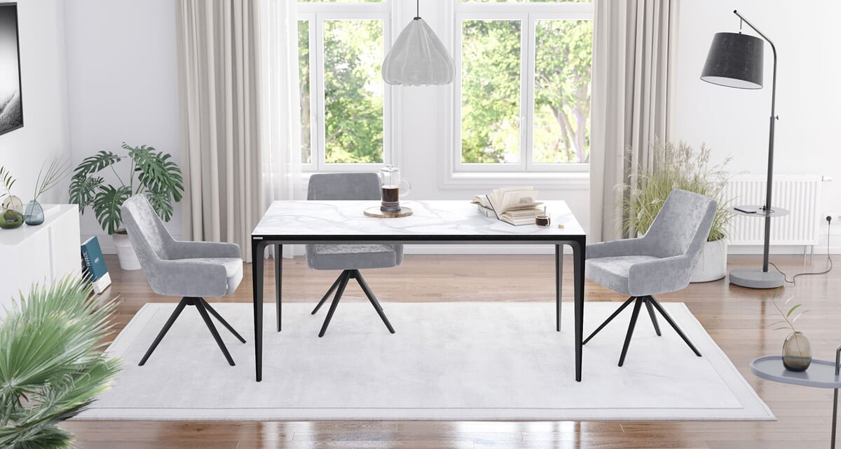 Table rectangulaire pour salle à manger