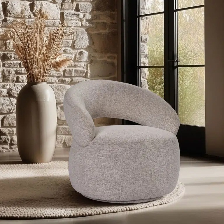 Fauteuil pivotant Lucas by Girardeau