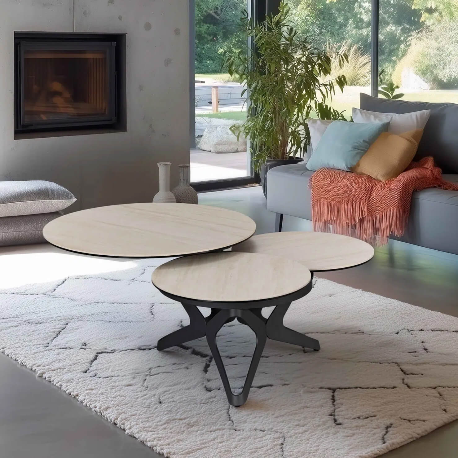 Table basse Sydney pivotante par Girardeau