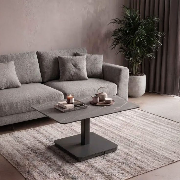 Table basse relevable à roulettes Sicile