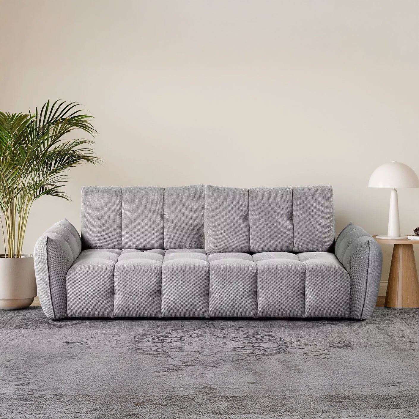 Canapé avec dossiers et profondeur d'assise réglable Paolina