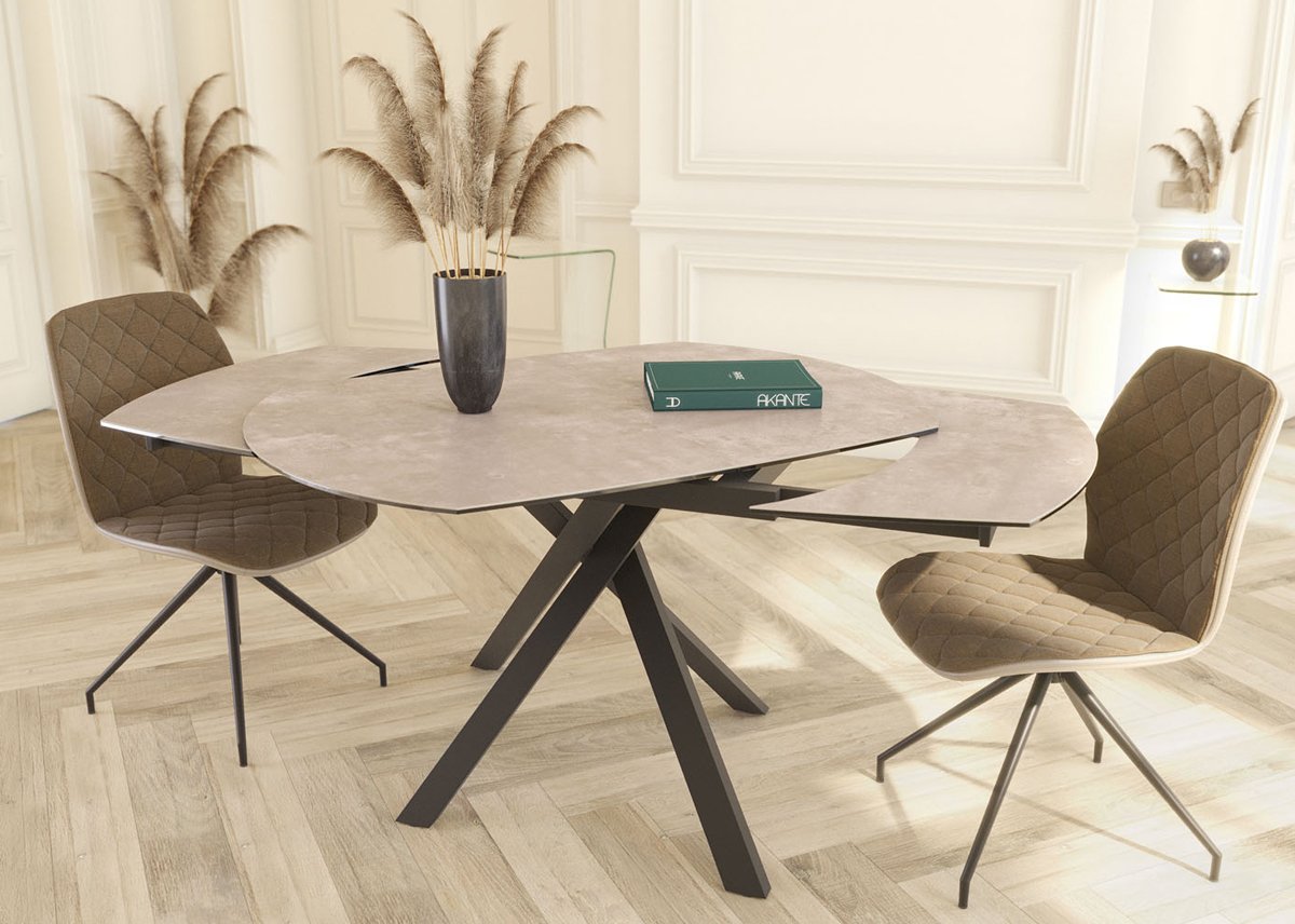 Table de repas en céramique extensible Kheops Akante