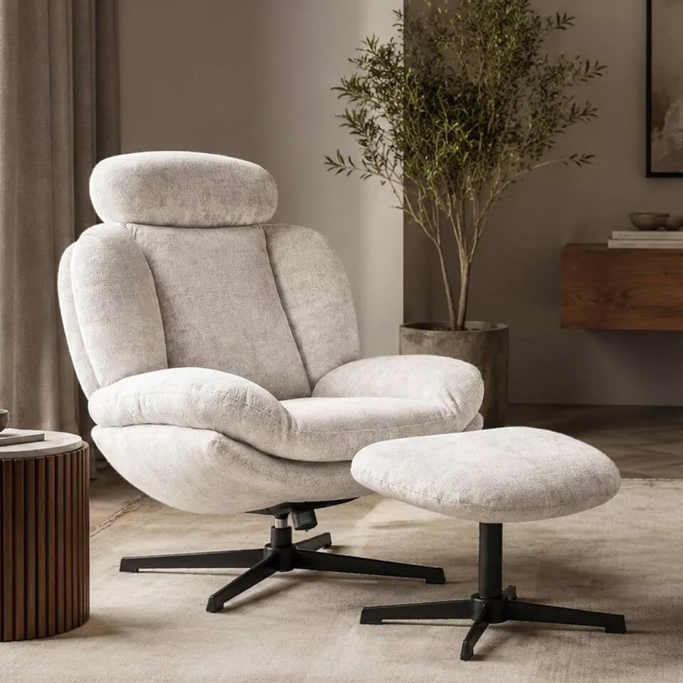 Fauteuil repose pieds Davis par Akante