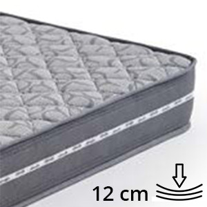 Matelas 12 cm - Mousse HR 30 kg/m3 & mémoire de forme  - Couchage quotidien