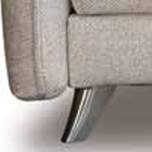 Pied métal chromé acier