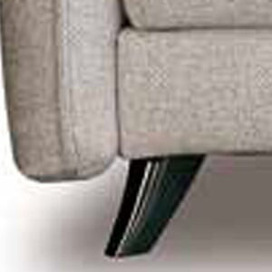 Pied métal chromé gris anthracite